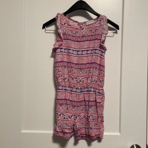 Girls print romper